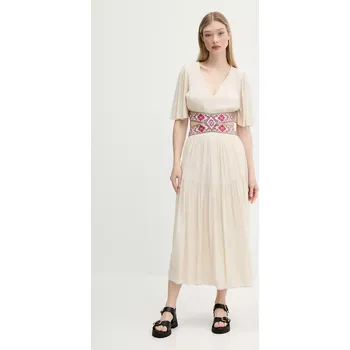 Oblečení a móda Šaty Desigual ELEMENT 25SWVW98 béžová 01X, vel. XL