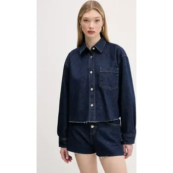 Dámská casual bunda Džínová bunda Tommy Jeans DW0DW20567 námořnická modř 59J, vel. S