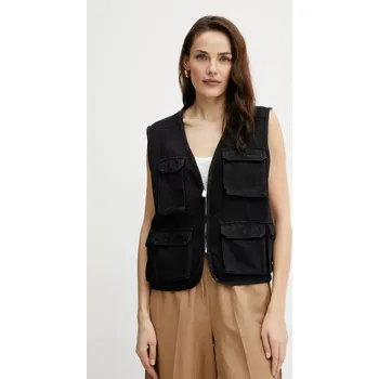 Dámská vesta Džínová vesta Pinko dámská, černá barva, přechodná, 105053 A2HF 105053.A2HF 99X, vel. S