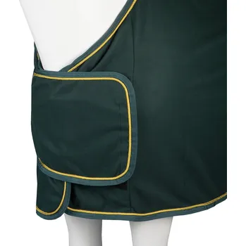 Deka pro koně Fleece deka zdobená hrubou šňůrou Horka Barva: zelená, Velikost: 125 cm