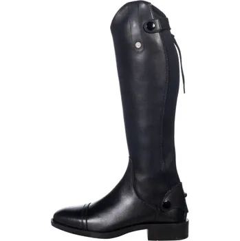 Jezdecká obuv Dětské jezdecké boty HKM Julie - Standard - úzké lýtko, černá, 35
