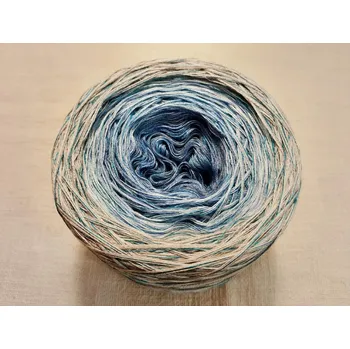 Příze Střelec 3-nitka 1000m s hedvábnou nitkou (Duhové klubko s hedvábím Střelec )