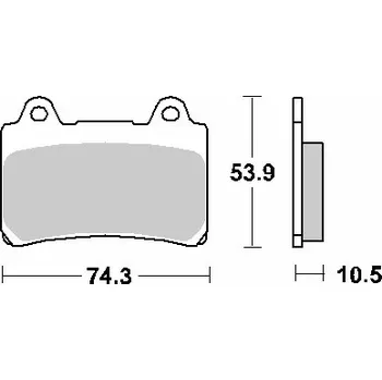 Brzdová destička SBS brzdové destičky KH123 STREET STANDART keramické barva černá YAMAHA XVZ 1300,1600,1700 (SBS brzdové destičky KH123 STREET STANDART keramické barva černá YAMAHA XVZ 1300,1600,1700)