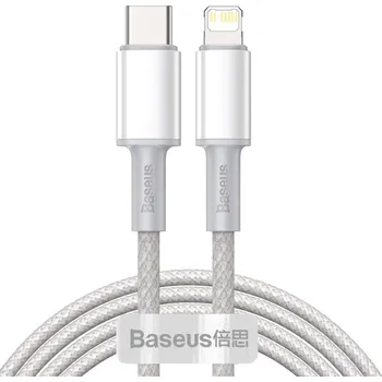Baseus High Density Braided Series Fast Charging Datový kabel USB-C - Lightning 20W 2m White