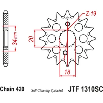 Řetězová sada pro motocykl JT řetězové kolo přední 2157 15 HONDA CRF 150 07-20 (215715JT) (řetěz 420) samočistící (JT řetězové kolo přední 2157 15 HONDA CRF 150 07-20 (215715JT) (řetěz 420) samočistící)