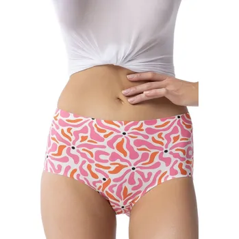 Dámská móda Dámské krémové kalhotky Lollipop vysoký pas - Julimex, krémová XXL i41_9999949771_2:krémová_3:XXL_