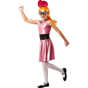 Karnevalový kostým Rubies USA - Kostým Blossom pro dívky - Powerpuff Girls - 3-4 years