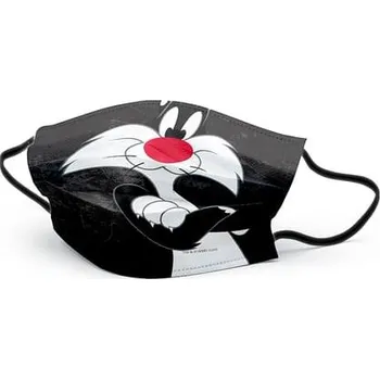 Karnevalová maska Redklein - Rouška Kocour Sylvester pro děti - Looney Tunes - 8-10 years