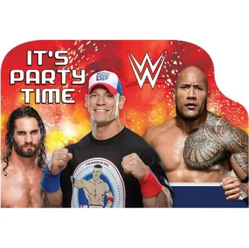 Pozvánka AMSCAN - Sada 8 pozvánek WWE -