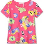 Dívčí tričko - KUGO DC9396, růžová Barva: Růžová, Velikost: 116