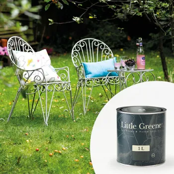 Olej na dřevo Little Greene Barva na kovový nábytek - Matná odolnější olej 1L - Tom's Oil Eggshell Vyberte odstín:: Delicate Blue (248)