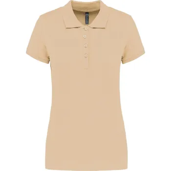 Dámské tričko KARIBAN Dámská pique polokošile K255 Barva: Písková světlá, Velikost: XL