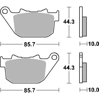 Brzdová destička SBS brzdové destičky KH387 STREET PERFORMANCE (EXCEL) sintrované barva zlatá HARLEY DAVIDSON roadster/sportSTER 883/1200 zadní (SBS brzdové destičky KH387 STREET PERFORMANCE (EXCEL) sintrované barva zlatá HARLEY DAVIDSON roadster/sportSTER 883/1200 zadní)