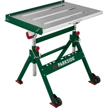 Dílenský stůl Parkside Mobilní skládací svařovací stůl 51 cm x 76 cm x 73,5–86 cm