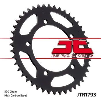 Motodíl JT rozeta 4397 43 TRIUMPH 865 BONEVILLE/THRUXTON 15-16, SCRAMBLER 16-17 (439743JT) (řetěz 520) (JT rozeta 4397 43 TRIUMPH 865 BONEVILLE/THRUXTON 15-16, SCRAMBLER 16-17 (439743JT) (řetěz 520))