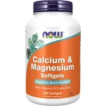 NOW Foods NOW Calcium & Magnesium with Vitamin D-3 and Zinc 240 softgelových kapslí