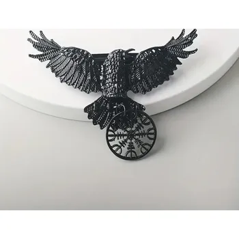 Viking Spona do vlasů Orel %26amp; Vegvisir, Viking, skladem