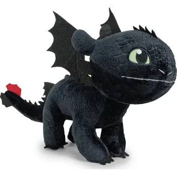 plyšák Bezzubka - menší - plyšová postavička z pohádek Jak vycvičit draka (How to train your dragon - Toothless - 20 cm)
