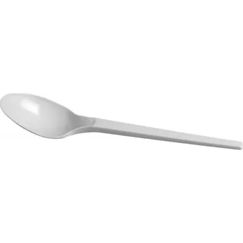 Jednorázové nádobí Lžíce bílá 16,5 cm [100 ks]