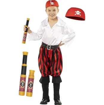 Funiglobal - Pirátský kostým s doplňky pro děti - Buccaneer Collecion - 3-4 years