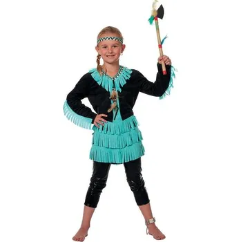 Karnevalový kostým Wilbers - Dívčí kostým neonová indiánka - 9-10 years
