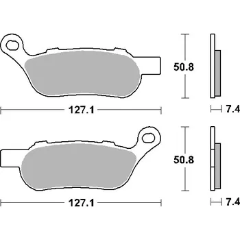Brzdová destička SBS brzdové destičky KH458 STREET PERFORMANCE (EXCEL) sintrované barva zlatá HARLEY DAVIDSON ROAD KING/FAT BOY/SOFTAIL/FAT BOB zadní (SBS brzdové destičky KH458 STREET PERFORMANCE (EXCEL) sintrované barva zlatá HARLEY DAVIDSON ROAD KING/FAT BOY/SOFTAIL/FA