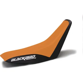 Moto sedlo BLACKBIRD potah sedla KTM 2T 93-97 (2 STrokE ALL modelS) barva oranžová černá (BLACKBIRD potah sedla KTM 2T 93-97 (2 STrokE ALL modelS) barva oranžová černá)