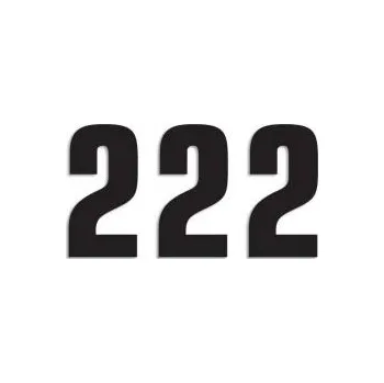 Auto-moto BLACKBIRD samolepka startovací číslo 16cm X 7,5cm jednoduché, barva černá NR2 (3kusů) (BLACKBIRD samolepka startovací číslo 16cm X 7,5cm jednoduché, barva černá NR2 (3kusů))