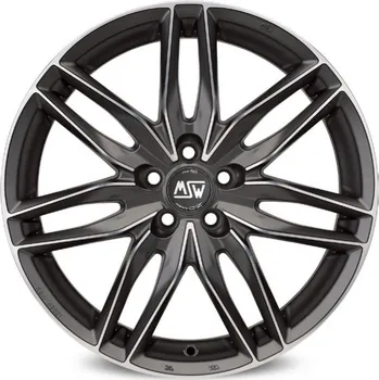 Alu kolo Alu disk MSW AVANTGARDE MSW 24 6.5x15, 4x100, 63.4, ET43 MATT GUN METAL FULL POLISHED (MGMFP)