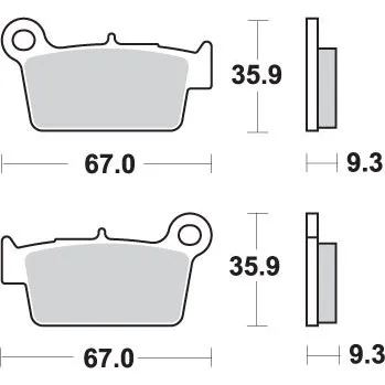 Brzdová destička SBS brzdové destičky KH367 OFF-ROAD sintrované barva zlatá YAMAHA YZ/YZF, KAWASAKI KXF, SUZUKI RMZ zadní (SBS brzdové destičky KH367 OFF-ROAD sintrované barva zlatá YAMAHA YZ/YZF, KAWASAKI KXF, SUZUKI RMZ zadní)