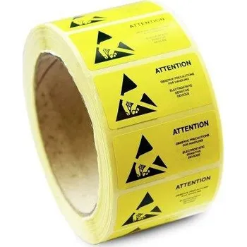 ESD Antistat 055-0002 055-0002 Antistatická (ESD) etiketa, 1000 ks