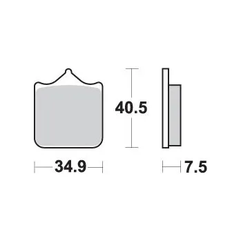 Brzdová destička SBS brzdové destičky KH322 TRACK AND sport sintrované barva zlatá (SBS brzdové destičky KH322 TRACK AND sport sintrované barva zlatá)