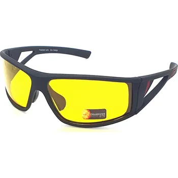 Sluneční brýle Polarizační brýle na noční vidění pro řidiče 2S12Y CAT.1 black/red