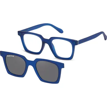 Brýlová obroučka SUNOPTIC Obroučky TRC-27C včetně dvou polarizačních klipu na magnet v šedé a žluté barvě