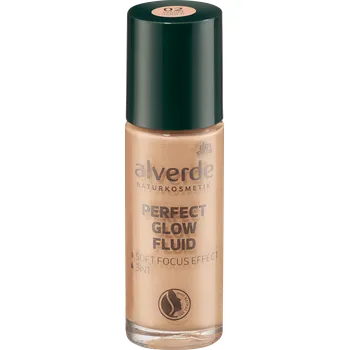 Rozjasňovač alverde NATURKOSMETIK rozjasňovač Perfect Glow Fluid 02 Warm Amber