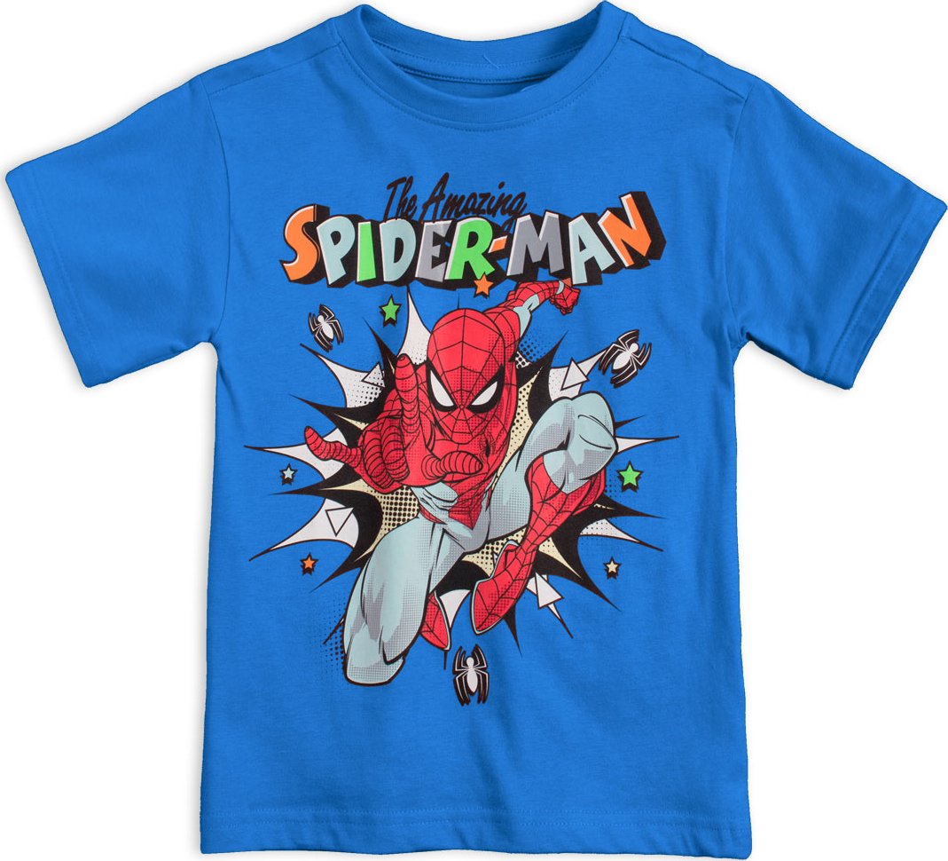 Chlapecké tričko MARVEL SPIDERMAN AMAZING modré Velikost: 122