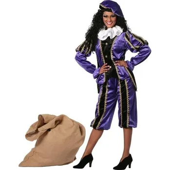 Karnevalový kostým Wilbers - Dámský kostým Peter, pomocník Santa Clause fialový - 3XL/4XL