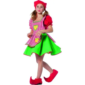 Karnevalový kostým Wilbers - Dívčí kostým skřítek červený - 11-12 years