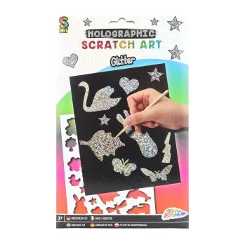 kreativní sada Vyškrabovací obrázek třpytivý