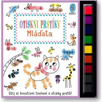 interaktivní kniha Svojtka Mláďata - Otiskni prstíky Elizabeth Golding, Olena Herasimova, Ilustrace: Alena Razumova