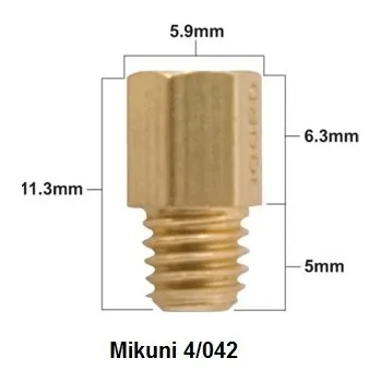 Palivový systém pro motocykl PROX hlavní tryska MIKUNI typ 4/042 průměr #340 ( 1 kus ) (PROX hlavní tryska MIKUNI typ 4/042 průměr #340 ( 1 kus ))