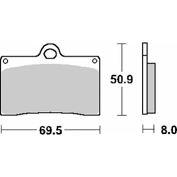 Brzdová destička SBS brzdové destičky KH95 STREET STANDART keramické barva černá (SBS brzdové destičky KH95 STREET STANDART keramické barva černá)