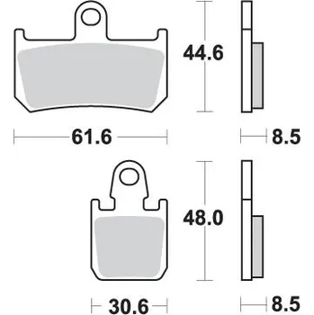 Brzdová destička SBS brzdové destičky KH442/4 TRACK AND sport sintrované barva zlatá (SBS brzdové destičky KH442/4 TRACK AND sport sintrované barva zlatá)