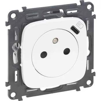 Elektrická zásuvka Valena ALLURE zásuvka 2P+T/USB-C barva bílá *753195 Legrand