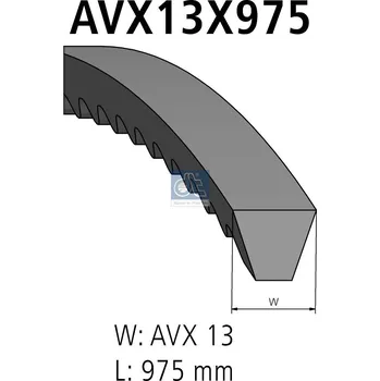 sada klínového řemenu DT Spare Parts 3.34297SP