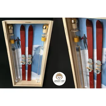 Kosmetická sada LUXUSNÍ DÁRKOVÁ SADA - LYŽE S HŮLKAMI - S ALKOHOLEM 40% ŠVESTKA