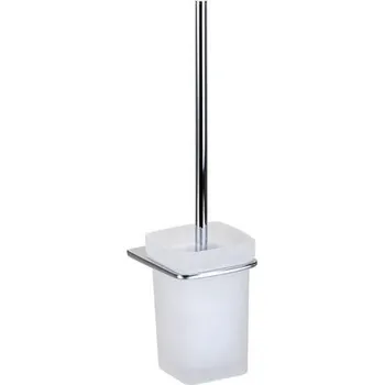 WC štětka kielle Vega WC štětka nástěnná s držákem, matné sklo/chrom