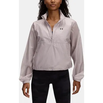 Dámská bunda Under Armour Rival Woven HZ Anorak Wmn Grey L sportovní bunda
