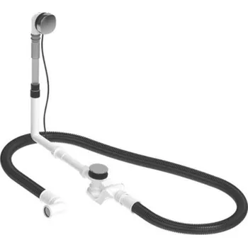 Sifon Duravit Příslušenství vanová odtoková a přepadová souprava, bovden, chrom