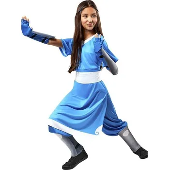 Karnevalový kostým Rubies USA Kostým Katara pro děti - Avatar, Poslední vládce větru 3-4 roky